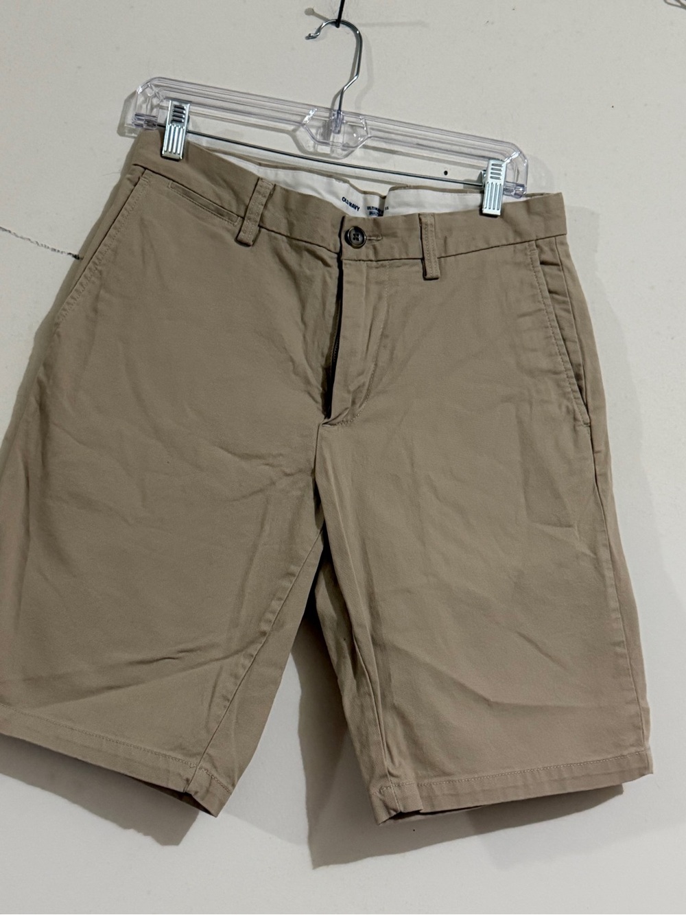 Old Navy Men's Flat Front Tan Shorts